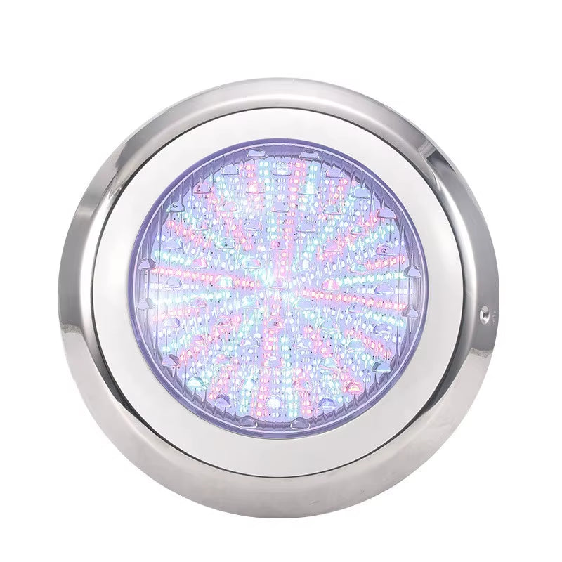 LED Piscina Luz Submersible Lamps Stainless Steel LED Swimming Pool Light IP68 Waterproof 12V Outdoor RGB Underwater Light Pond