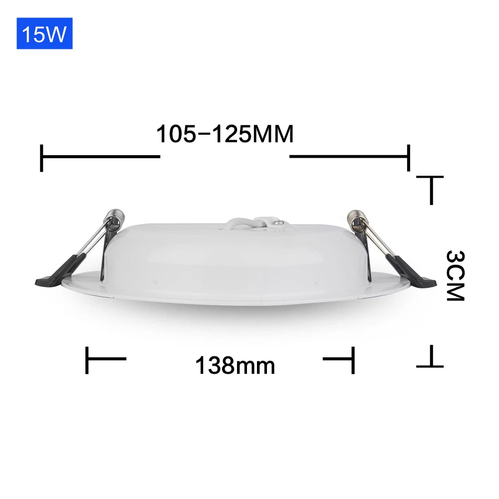 DC 12V Led Downlight 3W 6W 9W 12W 15W 18W 36W LED Ceiling Recessed Grid Aluminium Alloy Round Lamp Spot Light For 12 Volts - GlowMart