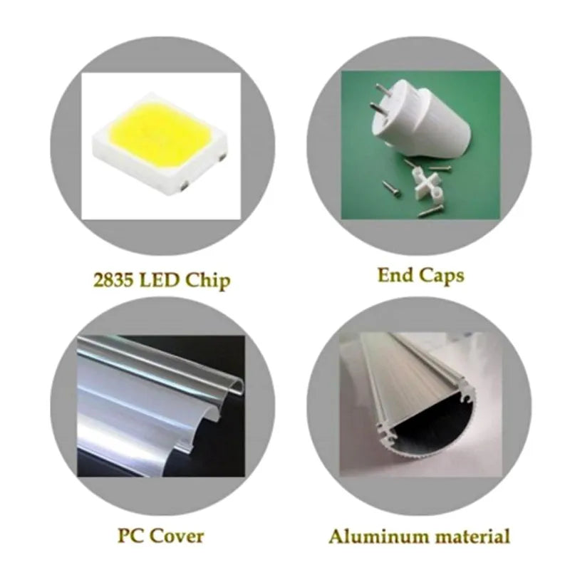 60 Pcs 18W 120cm G13 Socket T8 LED Tube Light SMD2835 96 LED/Piece 1700LM AC170-265V Lamp High brightness Epistar Lighting - GlowMart