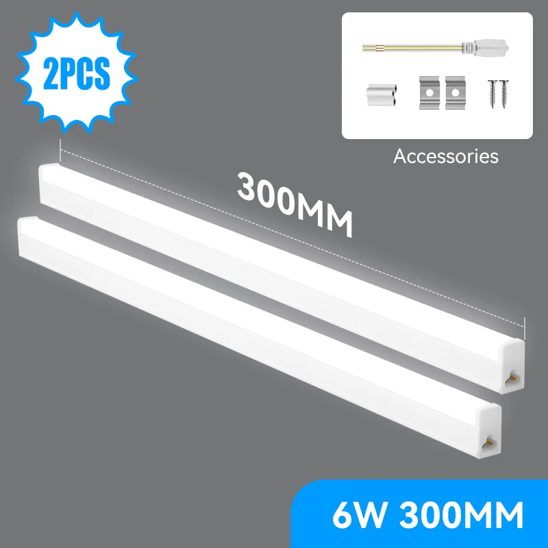 Led Tube Light 85-265V Led Bar Lamp Under Cabinets Lamp Tube Ceiling Wall Lamps Home Indoor Lighting Fixture For Kitchen Bedroom - GlowMart