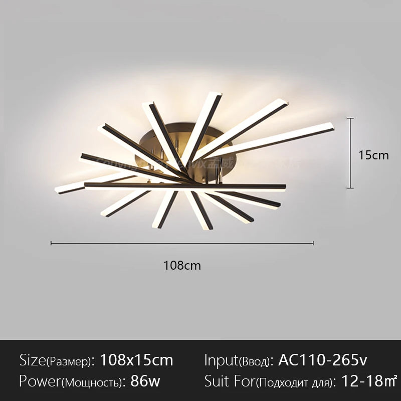 Ceiling Light Simple Modern Bedroom Atmosphere Duplex Villa Hall Nordic Lamps Minimalist Living Room Lamp Room Ceiling Lights