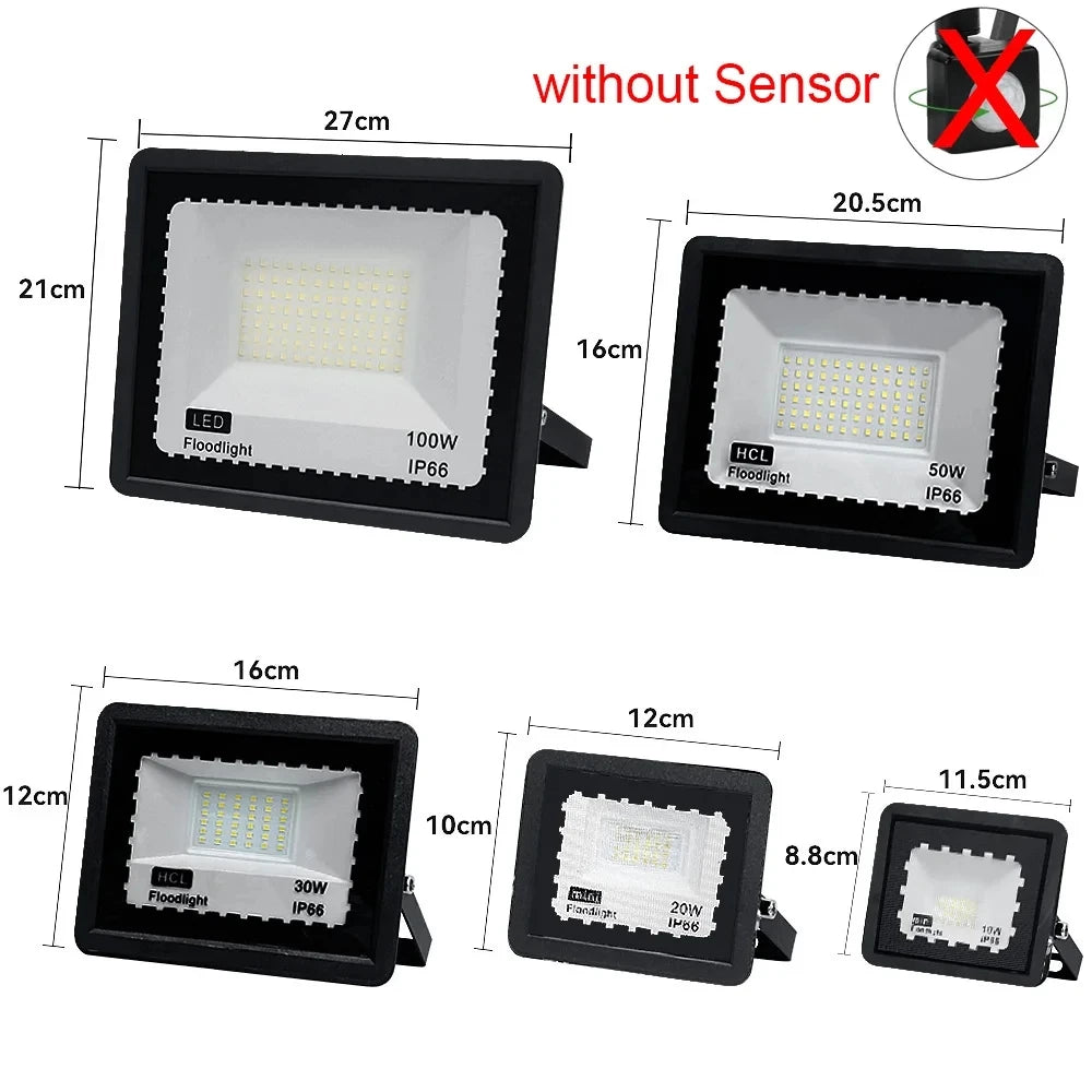 Outdoor LED Flood Lights 10W 20W 30W 50W 100W Bright Security Light IP66 Waterproof White Floodlight for Garage Garden Stadium - GlowMart