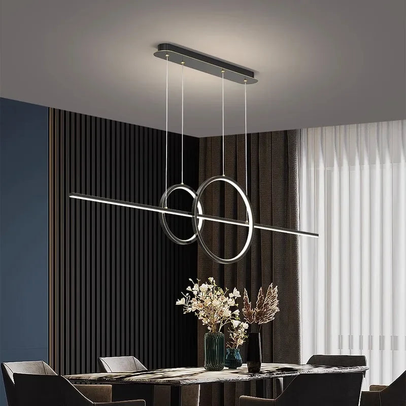 Modern Minimalist LED Pendant Lights for Living Dining Room Kitchen Food Tables Study Chandelier Home Decor Lusters Luminaires - GlowMart