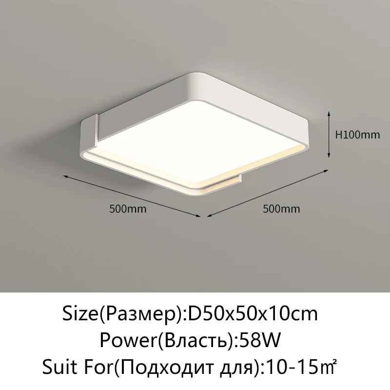Modern Ceiling Light LED Room Lighting Living Room Dining Room Bedroom Study Home Decorative Light Indoor Lustres Fixtures - GlowMart