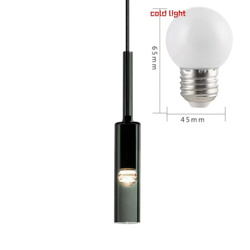 Modern Glass Pendant Light for Bedroom Bedside Bar Kitchen Dining Room Hanging Lamp Ceiling Lighting Bathroom Decoration - GlowMart