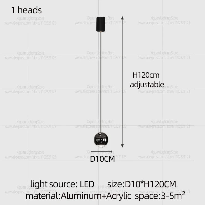 Modern Home decor Led Lights Pendant Light Lamps Chandeliers For Living Room Hanging Light Indoor Lighting LED Stair Chandelier - GlowMart