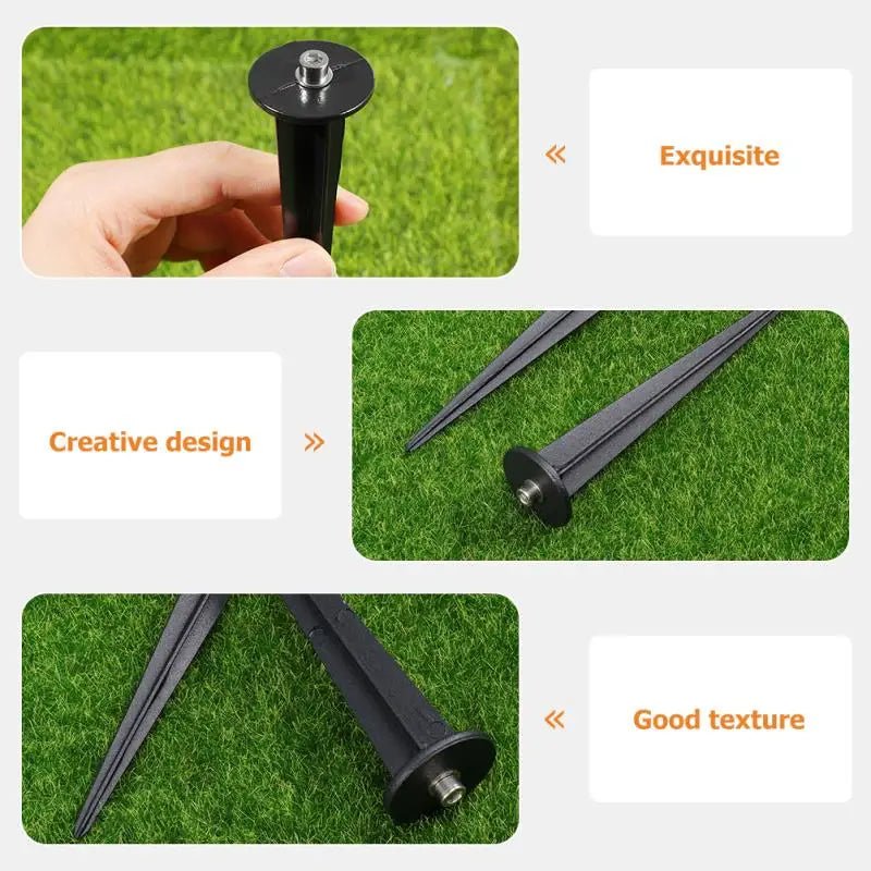 6Pcs Light Stake Stakes Lights Ground Spike Solar Garden Spikes Landscape Lamp Replacement Led Yard Flood Lamps Lighting Pathway - GlowMart