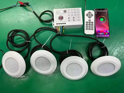 12W DC12V RGB LED Pool Light Bluetooth APP Control Outdoor/Indoor Underwater Light Fountain Landscape Lamp Piscina Luz Spotlight