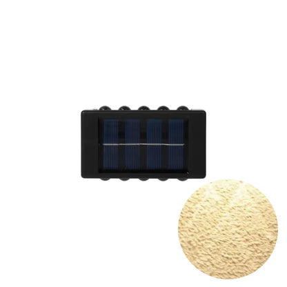 1Pc 2/4/6/8/10/12Leds Solar LED Wall Lights, Outdoor Wall Lamp for Garden, Patio, Ambient Light