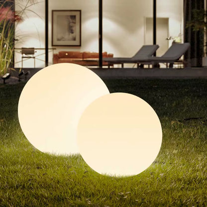 IP65 LED Night Light Ball Warm White Color with Extenal Extension Wire 1.5M Seamless Matte Housing for Outdoor Pathway Yard Lawn
