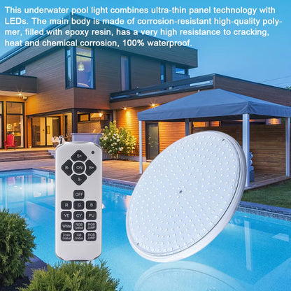 IP68 Swimming Pool Light 18W 35W Resin Filled Light AC12V PAR56 Underwater Light RGB with RC Warm and Cold Light without RC