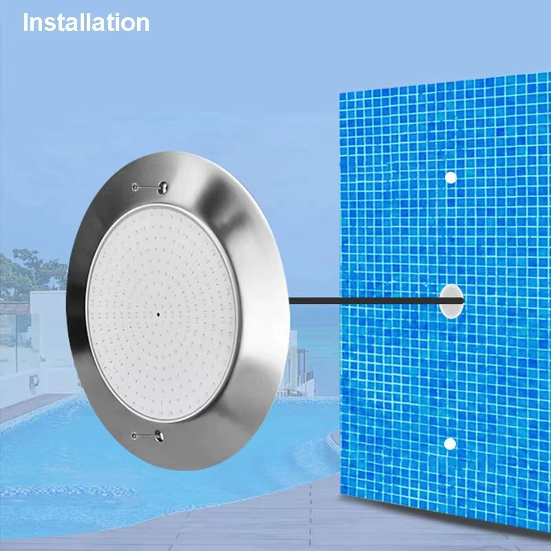 35W Swimming Pool Lights Focos 12V LED Smart App Tuya Wifi Waterproof LED RGB Piscine Lamp Remote Control Pool Party Decoration