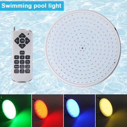 IP68 Swimming Pool Light 18W 35W Resin Filled Light AC12V PAR56 Underwater Light RGB with RC Warm and Cold Light without RC