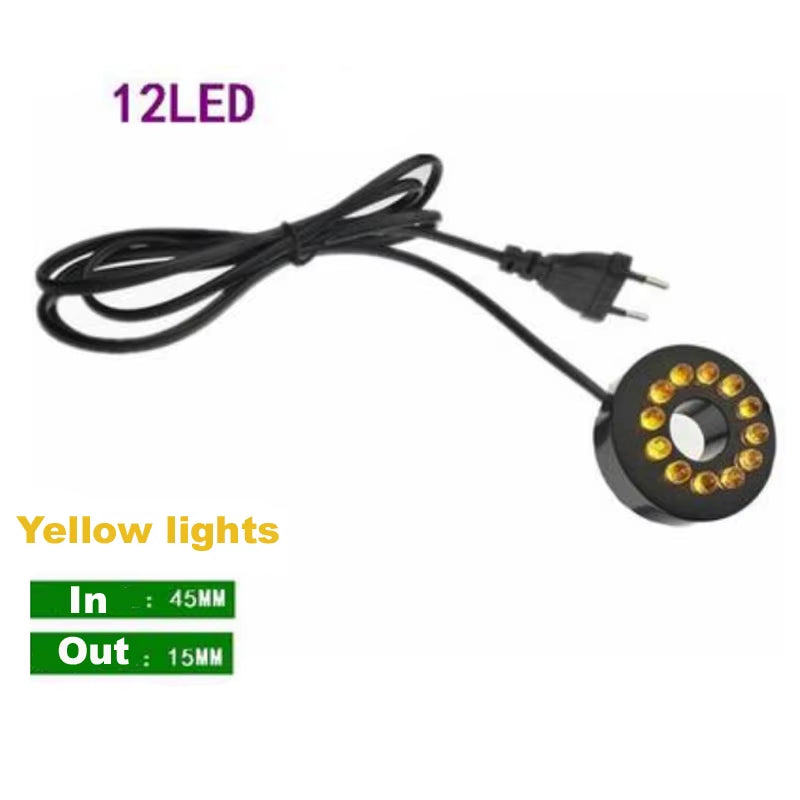 Aquarium Light LED Circle Lights with Hole for Underwater Fountain Pump Fish Tank Lighting Swimming Pool Decoration