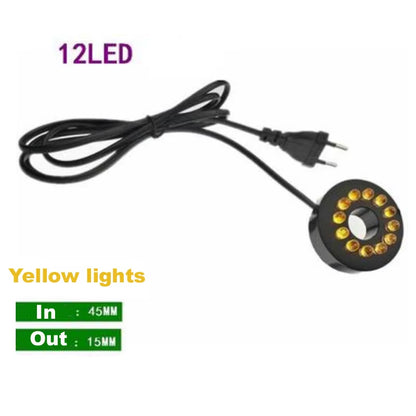 Aquarium Light LED Circle Lights with Hole for Underwater Fountain Pump Fish Tank Lighting Swimming Pool Decoration