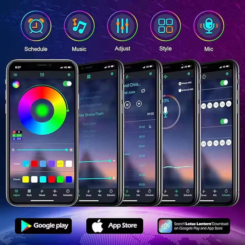 24V Led Strip Lights IP68 Waterproof Outdoor Led Light RF Remote Bluetooth App Control Rope Light Garden Pool Decor 10M 30M 50M