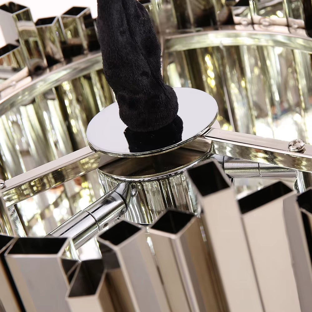 Modern Crystal Chandelier for Dining Room Luxury Kitchen Island Light Fixture Home Decor Gold/Chrome Led Cristal Lustre