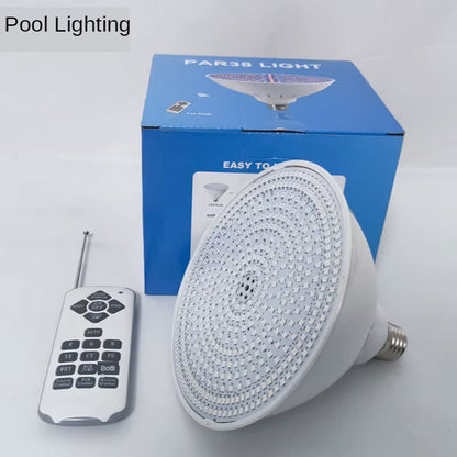 Replace RGB Underwater Lamp Light Source E27 Bulbpar38 IP68 Led Swimming Pool Light Multi Color Led Lamp with Remote Controller