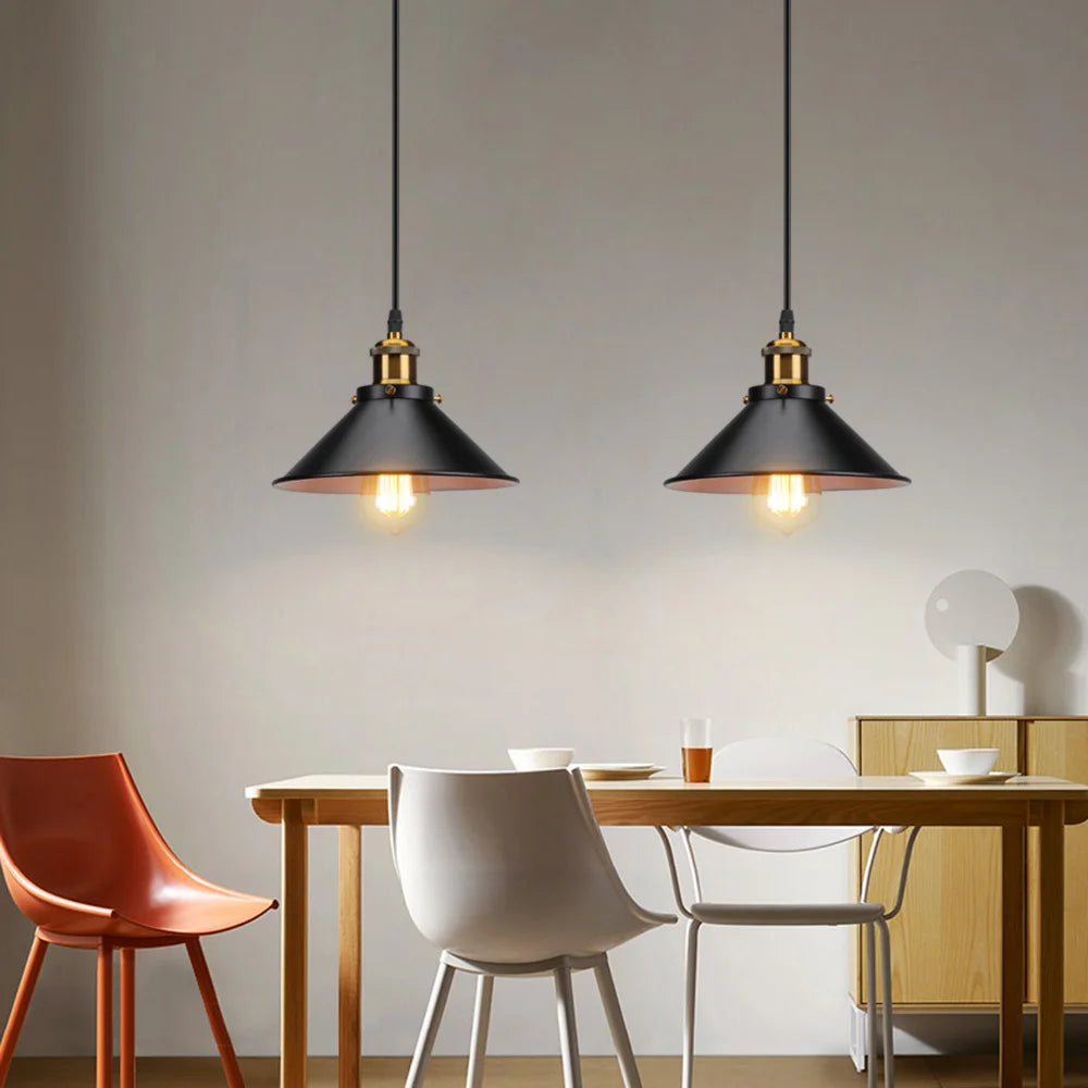 Vintage Pendant Light Loft Retro Chandelier Pendant Lamp E27 Base Industrial Hanging light Edison Home Lighting for Living Room - GlowMart