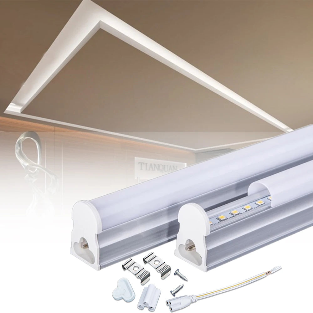 LED Tube 10PCS LED T5 Tubes Light 30cm 60cm 90cm 120cm T5 Tubes SMD2835 Brightness LED T5 Lamp Tube AC86-265V for Room Lighting - GlowMart