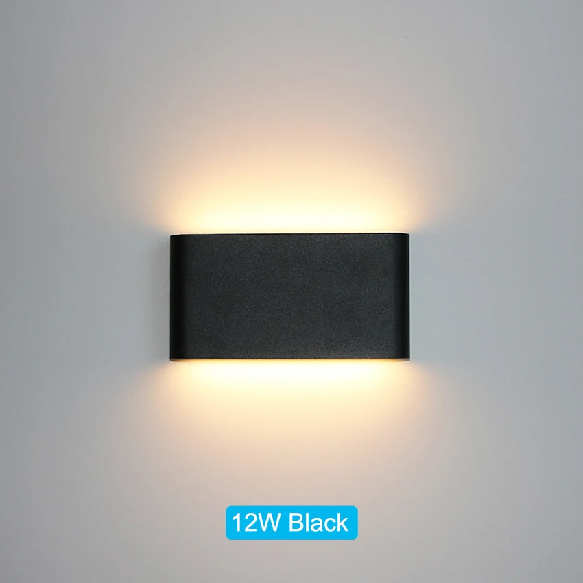 LED Outdoor Waterproof IP65 Wall Light Porch Garden Wall Lamp & Indoor Home Decor Bedroom Living Room Decoration Lighting Lamp - GlowMart