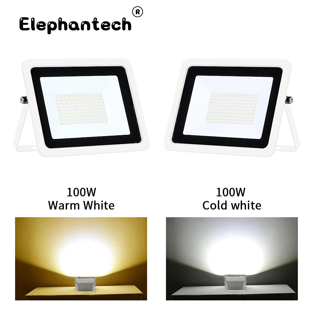 Led Flood Light 10W 20W 30W 50W 100W Floodlight Outdoor Wall Reflector Garden Square Spotlight IP68 Waterproof Outdoor Lighting - GlowMart
