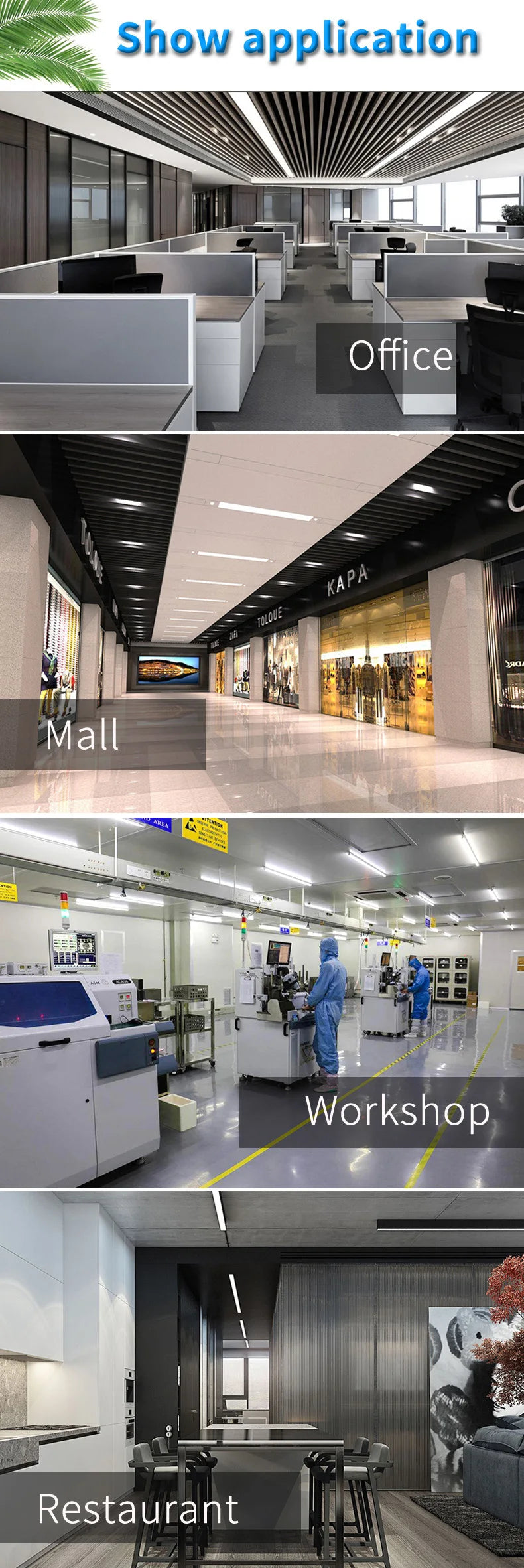 Led Tube Light 85-265V Led Bar Lamp Under Cabinets Lamp Tube Ceiling Wall Lamps Home Indoor Lighting Fixture For Kitchen Bedroom - GlowMart