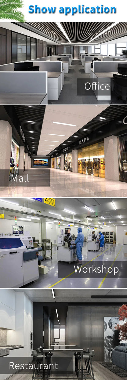 Led Tube Light 85-265V Led Bar Lamp Under Cabinets Lamp Tube Ceiling Wall Lamps Home Indoor Lighting Fixture For Kitchen Bedroom - GlowMart