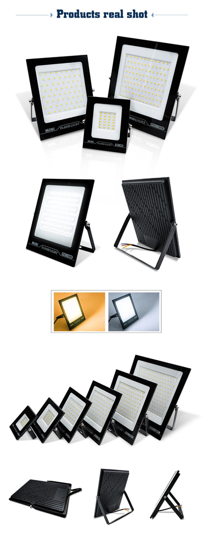 LED Flood Light 10W 20W 30W 50W 100W AC 220V Reflector Spotlight Street Light Wall Lamp IP67 Waterproof Outdoor Garden Lighting - GlowMart
