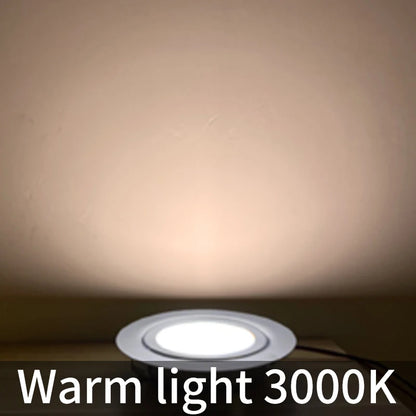 LED 12V downlight IP65 waterproof Camping car bathroom ceiling ultra-thin 24V cabinet light embedded 3W Showcase mini spotlight - GlowMart