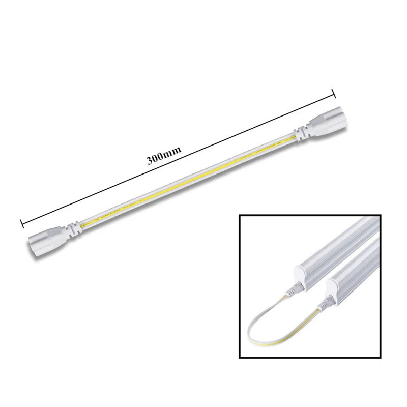 T5 Led Tube Light 0.3m 1ft 2835 SMD Strip Bar 220V 230V 240V Nature White 4000K Red Ice Blue Green Pink Yellow Cool White 6500K - GlowMart