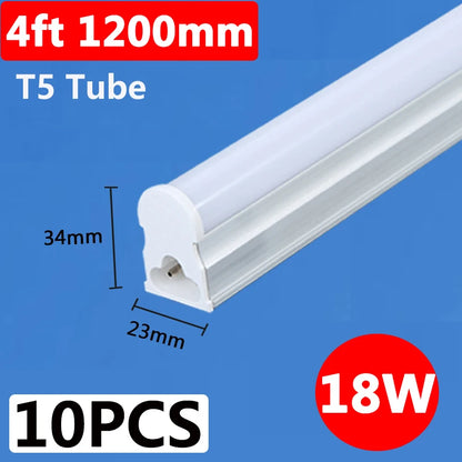 Led Lights Tube Home Lighting Kitchen Bedroom Garage Fixture t5/t8 Ceiling Linear Lamp Strip 220V Closet Cabinets 90/120cm Tube - GlowMart