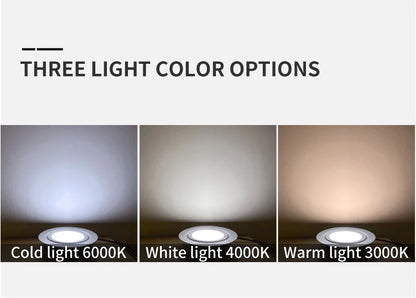 LED 12V downlight IP65 waterproof Camping car bathroom ceiling ultra-thin 24V cabinet light embedded 3W Showcase mini spotlight - GlowMart