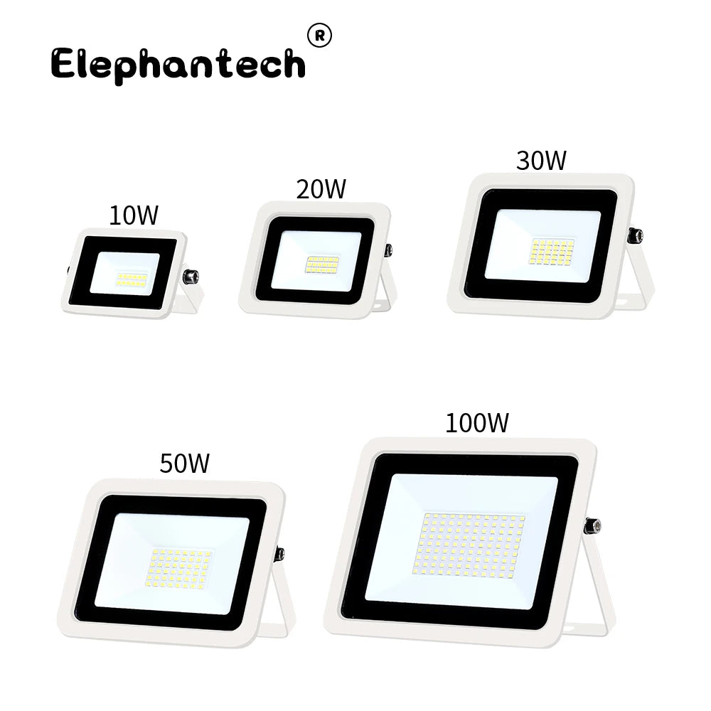 Led Flood Light 10W 20W 30W 50W 100W Floodlight Outdoor Wall Reflector Garden Square Spotlight IP68 Waterproof Outdoor Lighting - GlowMart