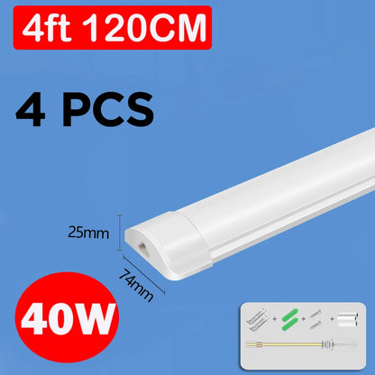 Led Lights Tube Home Lighting Kitchen Bedroom Garage Fixture t5/t8 Ceiling Linear Lamp Strip 220V Closet Cabinets 90/120cm Tube - GlowMart