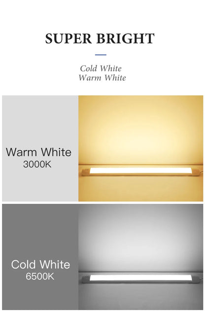 LED Tube Lights Cabinet Light 110V 220V LED Lamps Ceiling Bar Lights Wall Lamp LED Tubo Light Kitchen Workshop Lamp Night Light - GlowMart