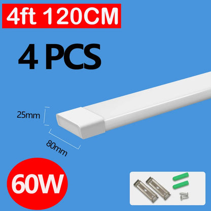 Led Lights Tube Home Lighting Kitchen Bedroom Garage Fixture t5/t8 Ceiling Linear Lamp Strip 220V Closet Cabinets 90/120cm Tube - GlowMart