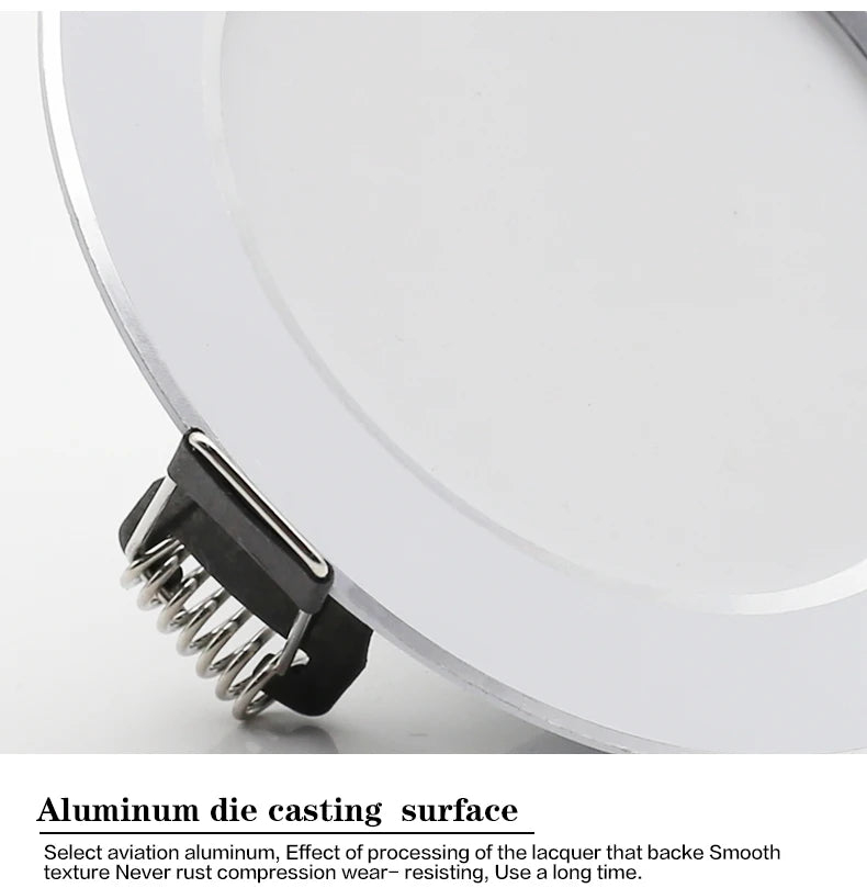 10Pcs/lot LED Downlight AC 220V 7W 9W 12W 15W 18W Round Recessed Light Waterproof Spot Lamp Down Light Kitchen LED Spot Light - GlowMart