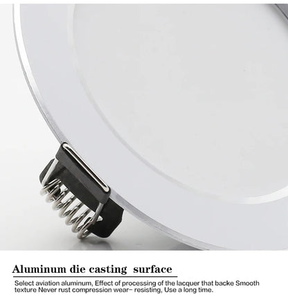 10Pcs/lot LED Downlight AC 220V 7W 9W 12W 15W 18W Round Recessed Light Waterproof Spot Lamp Down Light Kitchen LED Spot Light - GlowMart