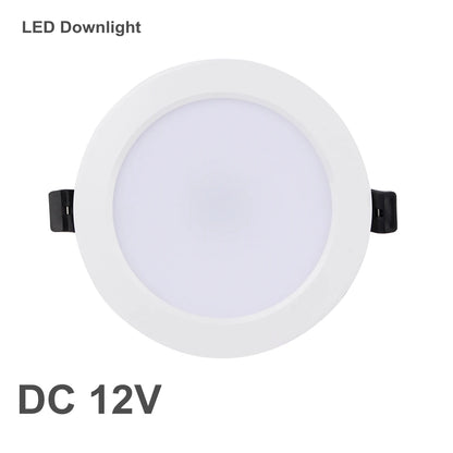 DC 12V Led Downlight 3W 6W 9W 12W 15W 18W 36W LED Ceiling Recessed Grid Aluminium Alloy Round Lamp Spot Light  For 12 Volts - GlowMart