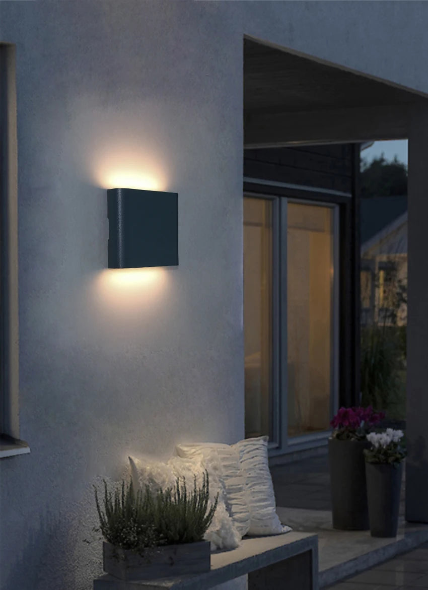 LED Outdoor Waterproof IP65 Wall Light Porch Garden Wall Lamp & Indoor Home Decor Bedroom Living Room Decoration Lighting Lamp - GlowMart