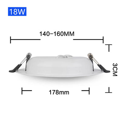 DC 12V Led Downlight 3W 6W 9W 12W 15W 18W 36W LED Ceiling Recessed Grid Aluminium Alloy Round Lamp Spot Light  For 12 Volts - GlowMart
