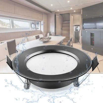 LED Downlight 220V Black Waterproof Ceiling Lamp 3w 5w 7w 9w12w15w 18W Aluminum Recessed Downlights Round Led Panel Light Indoor - GlowMart