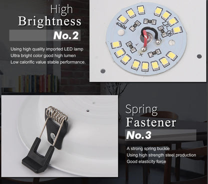 DC 12V Led Downlight 3W 6W 9W 12W 15W 18W 36W LED Ceiling Recessed Grid Aluminium Alloy Round Lamp Spot Light  For 12 Volts - GlowMart