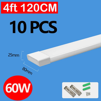Led Lights Tube Home Lighting Kitchen Bedroom Garage Fixture t5/t8 Ceiling Linear Lamp Strip 220V Closet Cabinets 90/120cm Tube - GlowMart