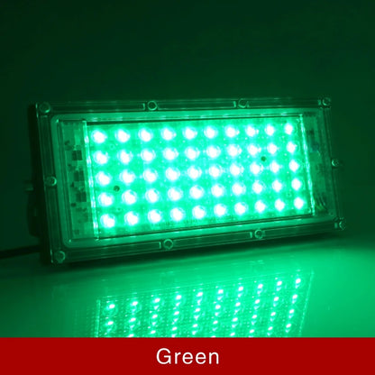 Led Flood Light 50W 220V Outdoor Floodlight IP65 Waterproof LED Street Lamp Cold/Warm white Red Green Blue RGB Spotlight - GlowMart