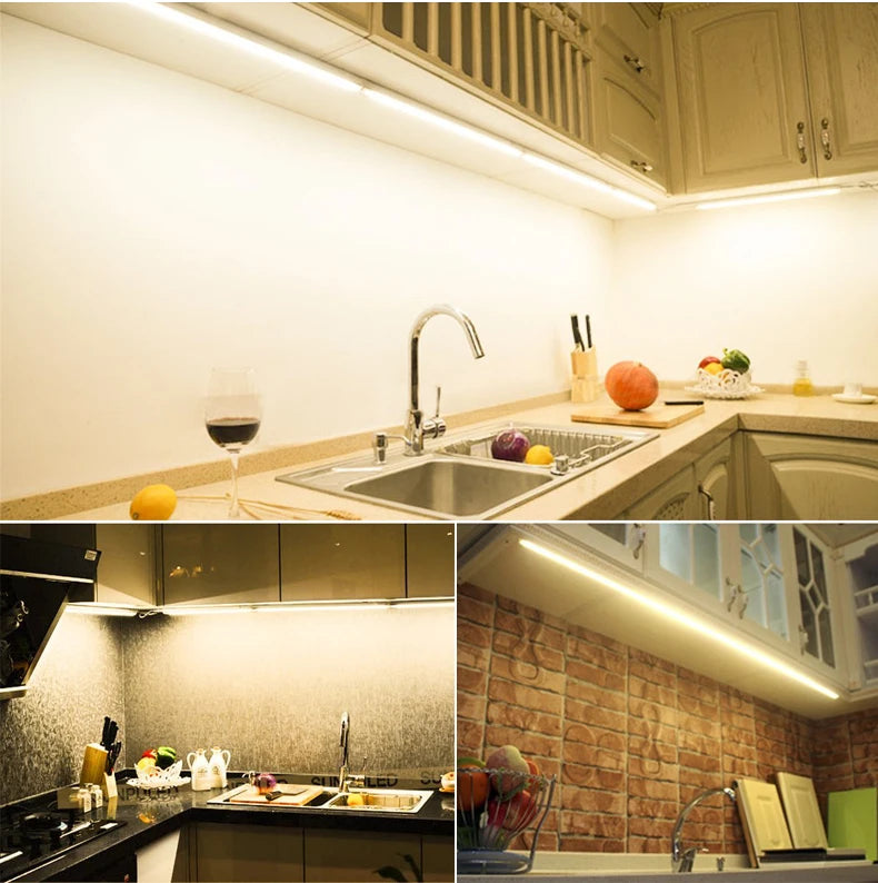T5 T8 fluorescent lamp LED lamp 30cm 60cm 6w 10W cold white light 110V 220V LED lamp integration, kitchen lighting - GlowMart