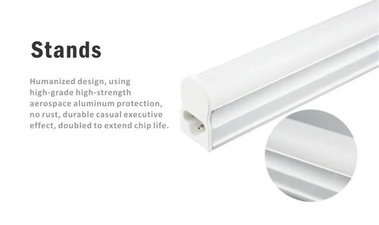 LED Tube 10PCS LED T5 Tubes Light 30cm 60cm 90cm 120cm T5 Tubes SMD2835 Brightness LED T5 Lamp Tube AC86-265V for Room Lighting - GlowMart