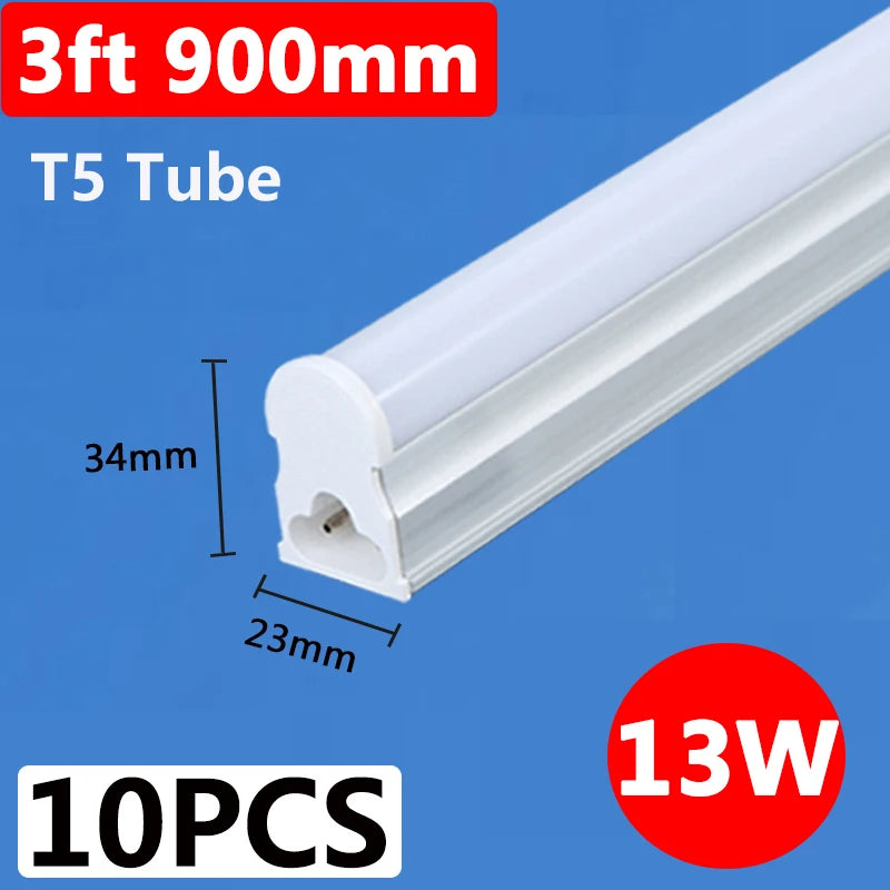 Led Lights Tube Home Lighting Kitchen Bedroom Garage Fixture t5/t8 Ceiling Linear Lamp Strip 220V Closet Cabinets 90/120cm Tube - GlowMart