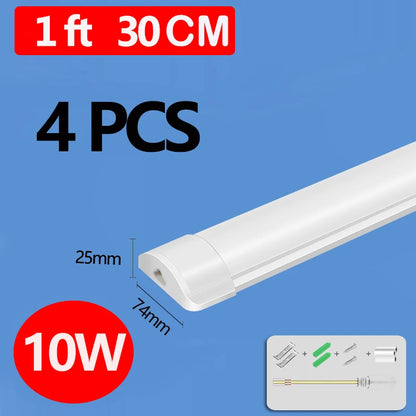 Led Lights Tube Home Lighting Kitchen Bedroom Garage Fixture t5/t8 Ceiling Linear Lamp Strip 220V Closet Cabinets 90/120cm Tube - GlowMart